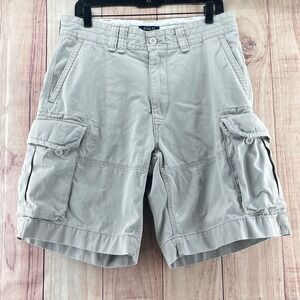 Polo Ralph‎ Lauren Mens Cargo Shorts Classic Fit Beige Tan Sz 34 Outdoor Casual